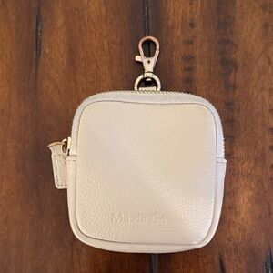 Cream Leather Mini Bag